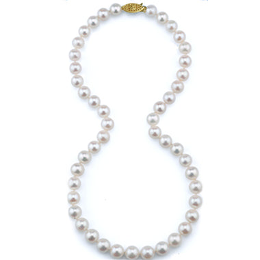 18 Inch 5-5.5MM Pearl Strand Necklace (AA Quality)