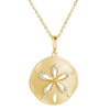 SS Gold Plated Sand Dollar Necklace