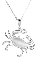 SS Blue Crab Necklace