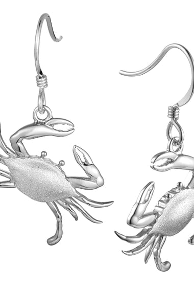SS Blue Crab Earrings