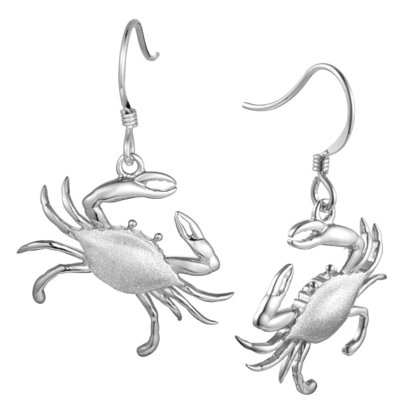 Blue crab earrings discount