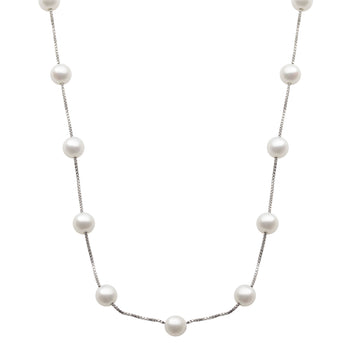 7-7.5 MM Fresh Water Pearl Necklace 17 Inches