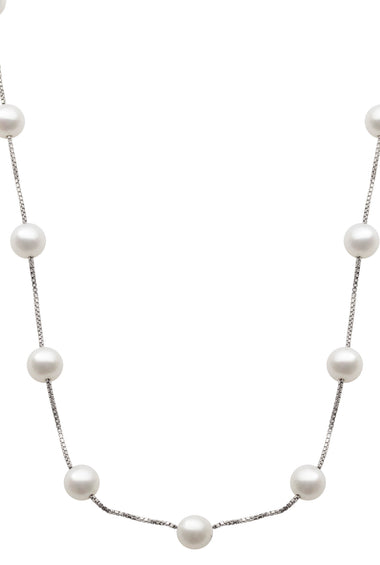 7-7.5 MM Fresh Water Pearl Necklace 17 Inches