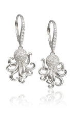 SS Octopus Leaverback Earrings