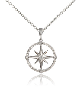 SS Compass Rose Necklace
