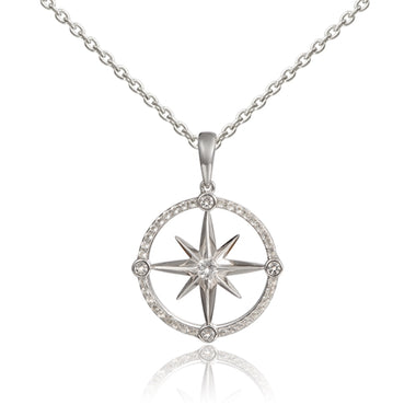SS Compass Rose Necklace