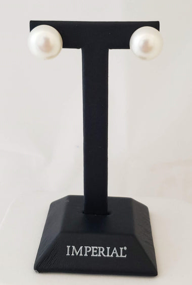 Button Fresh Water Pearl Studs