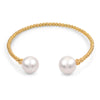 14KY 10-11MM Fresh Water Pearl Cuff Windsor Bracelet