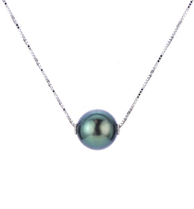17.5 Inch 9-10 MM Tahitian Pearl Necklace