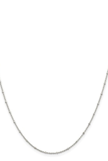 SS 1.25mm Rolo Chain with Beads