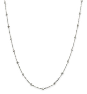 SS 1.3 mm Fancy Beaded Chain